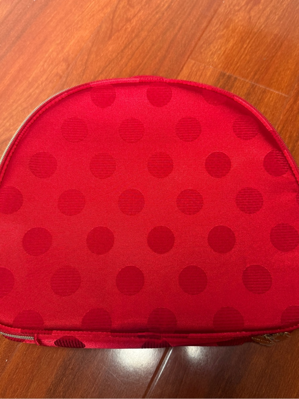 Estee Lauder Red Polka Dot Women's Cosmetic Pouch Large